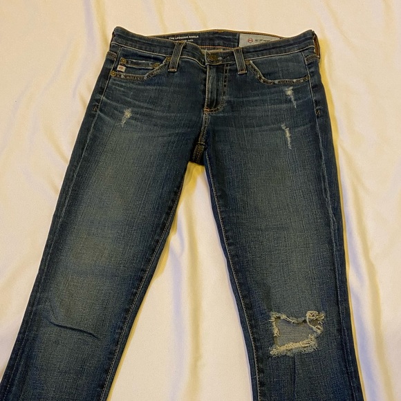 AG The Legging Ankle super skinny jeans size 24 Adriano Goldschmied distressed - Picture 16 of 16